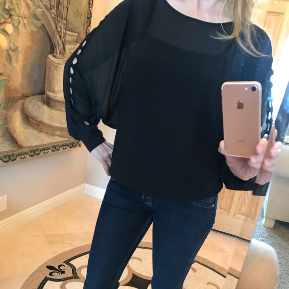 BCX Tops - BCX black pleasant style blouse